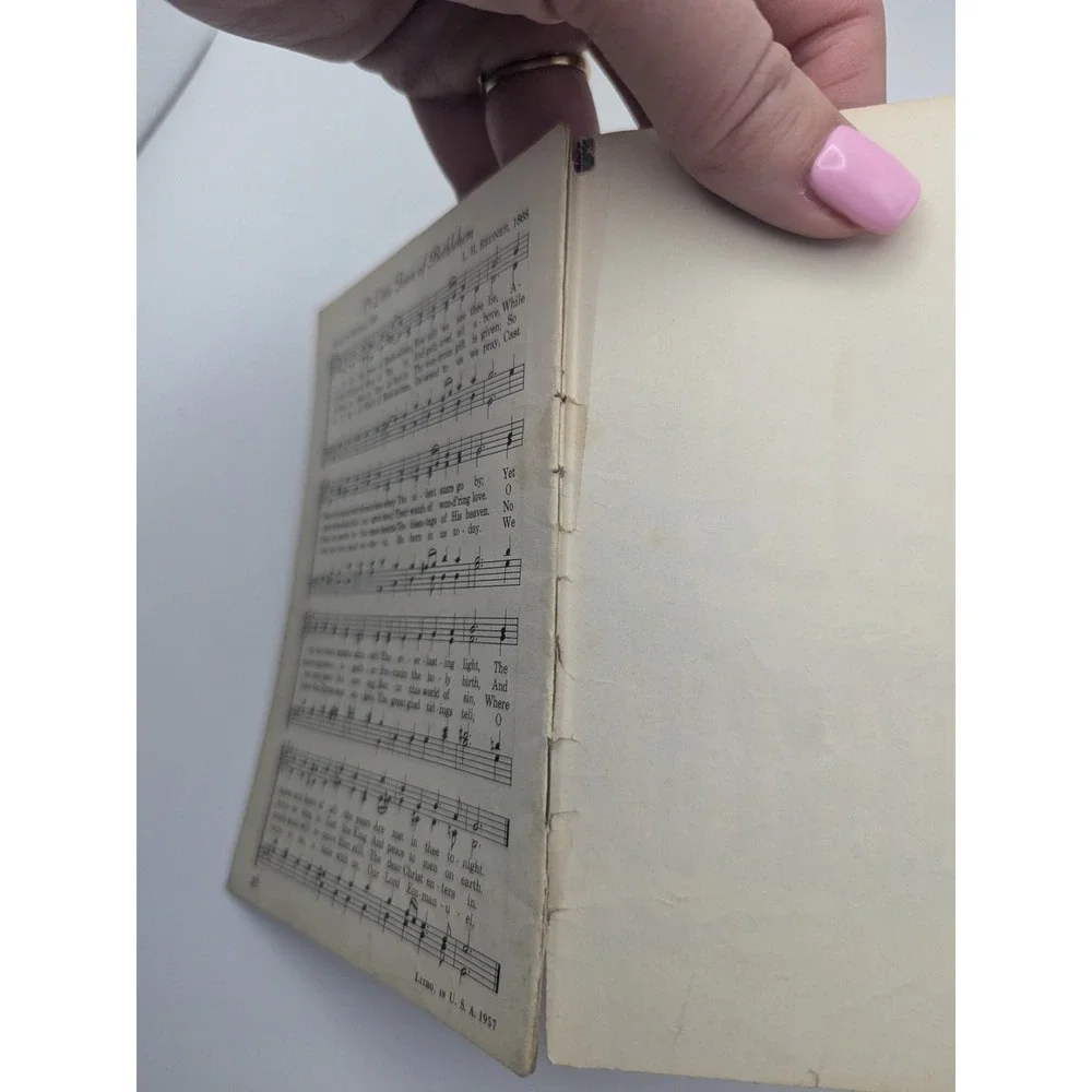 Vintage 1957 Christmas Carols Songbook John Hancock Mutual Life‎ Insurance Co
